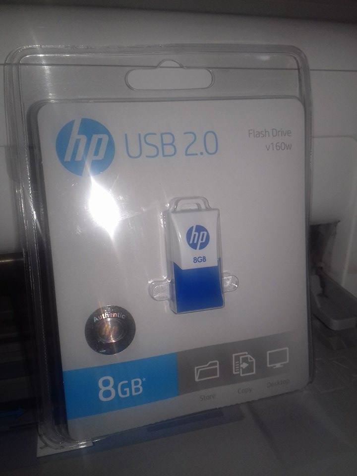 MEMORIA USB  HP V160W AZUL/BLANCO